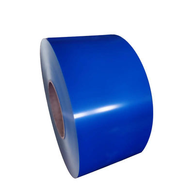 kaufen 3004 Blaue Farbe PVDF-Aluminiumfolie Spirale für Dachfolie Online-Herstellung