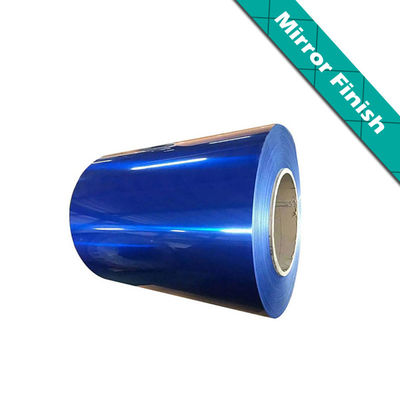 Blau und Gold Farbe Spiegel Veredelung Aluminium Spirale Beschichtet Spiegel Aluminium Material