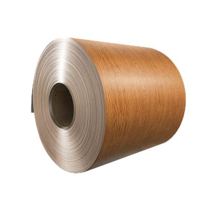 Kiefernholz Getreide Farbe beschichtet Aluminium Spirale Holz Textur Aluminiummaterial