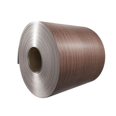 Eichenholzkorn vorgefärbte Aluminiumspirale Holz Textur Aluminiumlegierungspirale